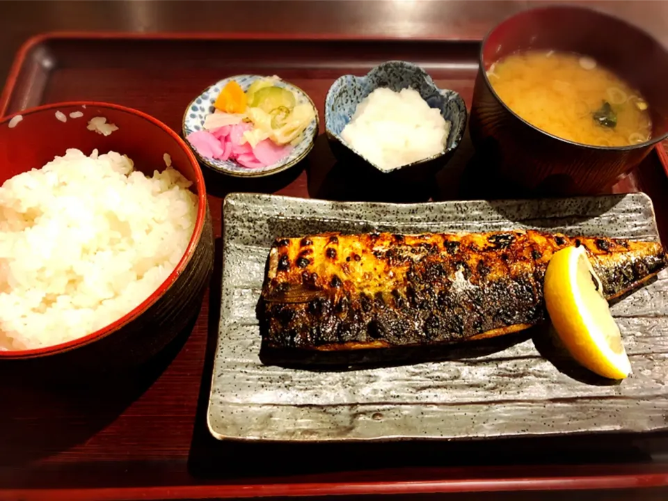 さばの塩焼き定食 ¥680|Blue Moon Caféさん