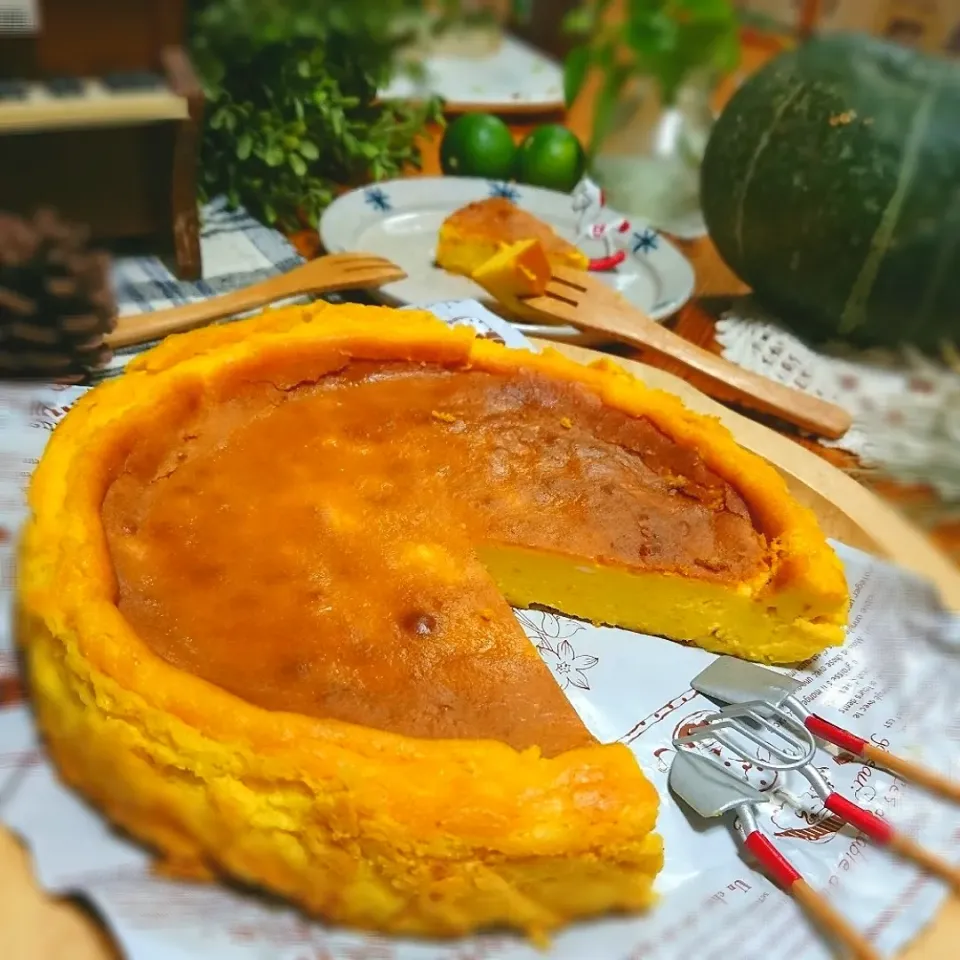 かぼちゃのチーズケーキ🎃|とまと🍅さん