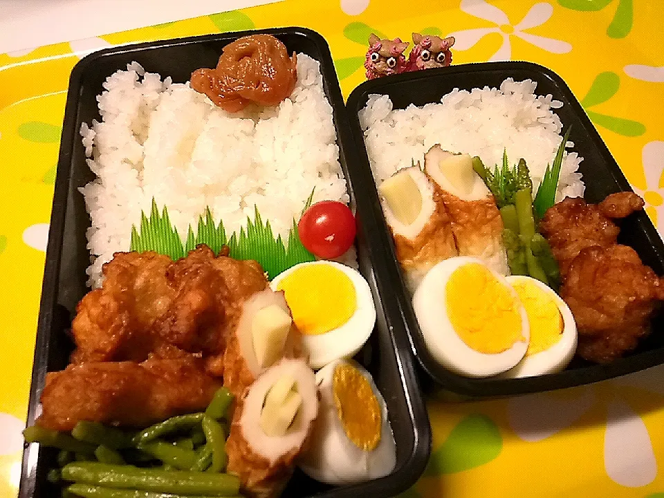 夫の弁当、娘の弁当|みどりさん