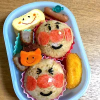 Snapdishの料理写真:微妙なアンパンマン弁当|なぎママさん