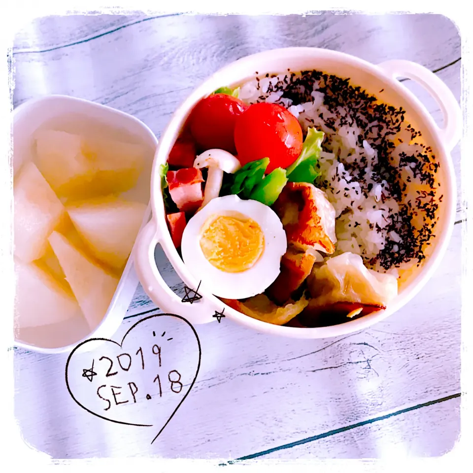 9/18 ☺︎ チーズ餃子弁当✩.*˚|jon2さん