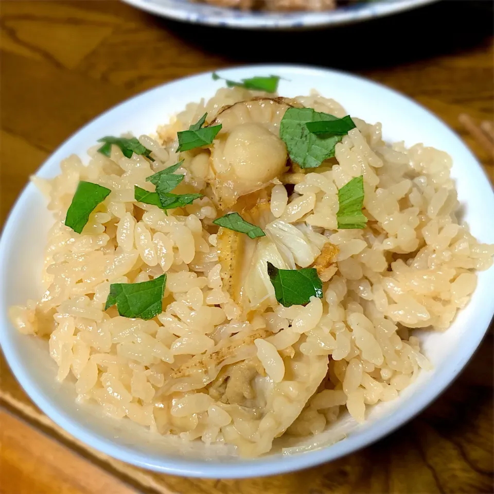 ベビーホタテの炊き込みご飯|みなさん