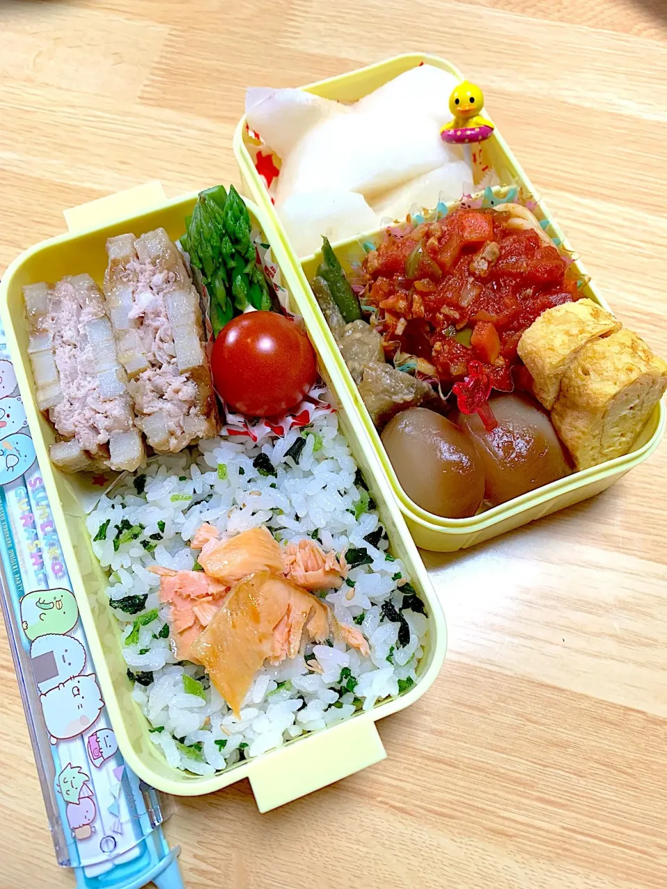 Snapdishの料理写真:19.9.18⭐︎チビちゃん弁当|ニャオさん