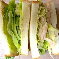 卵ときゅうり🥒のサンドイッチと🥪ツナと玉ねぎのサンドイッチ🥪|miharuさん