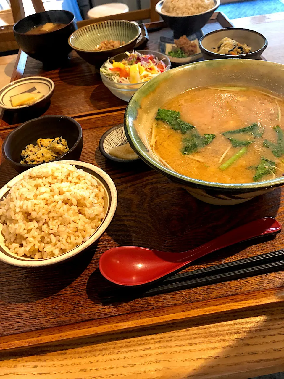 めし屋まるたまの具沢山味噌汁定食|くぅ♪さん