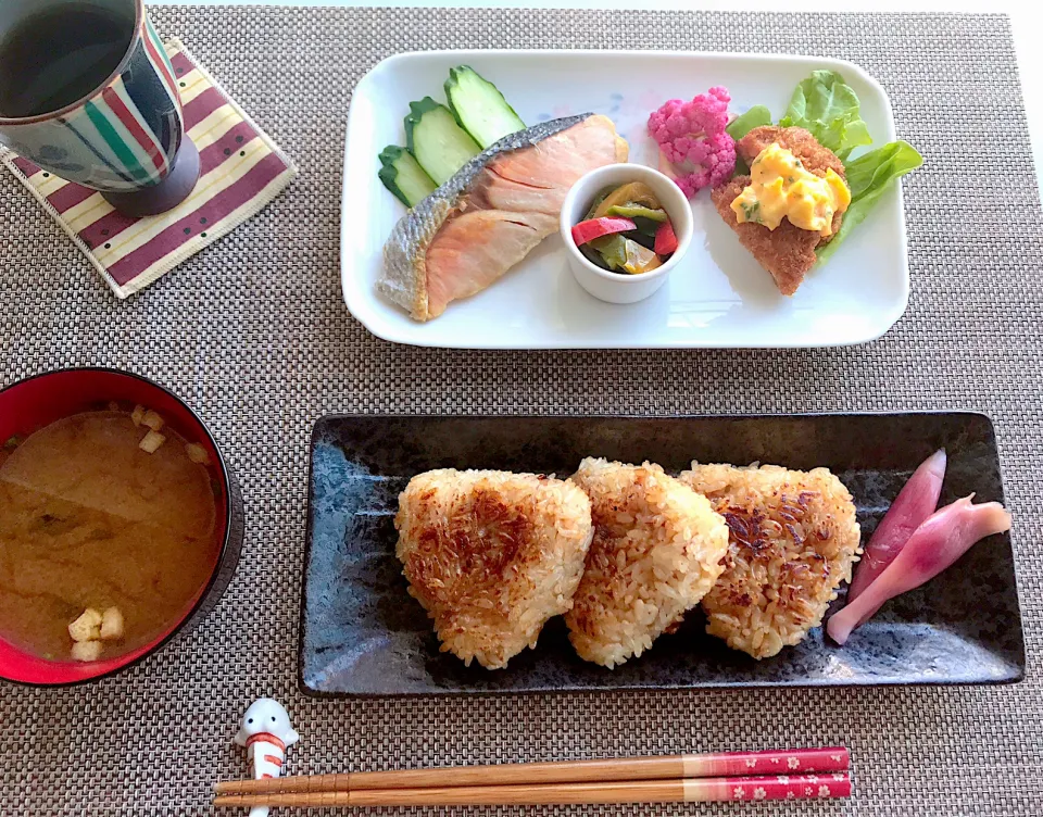 🌾焼きおにぎりのランチ🌾|ちゃべさん