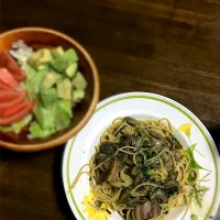 Snapdishの料理写真:ベーコンとナスのスパゲティ|V.cookさん