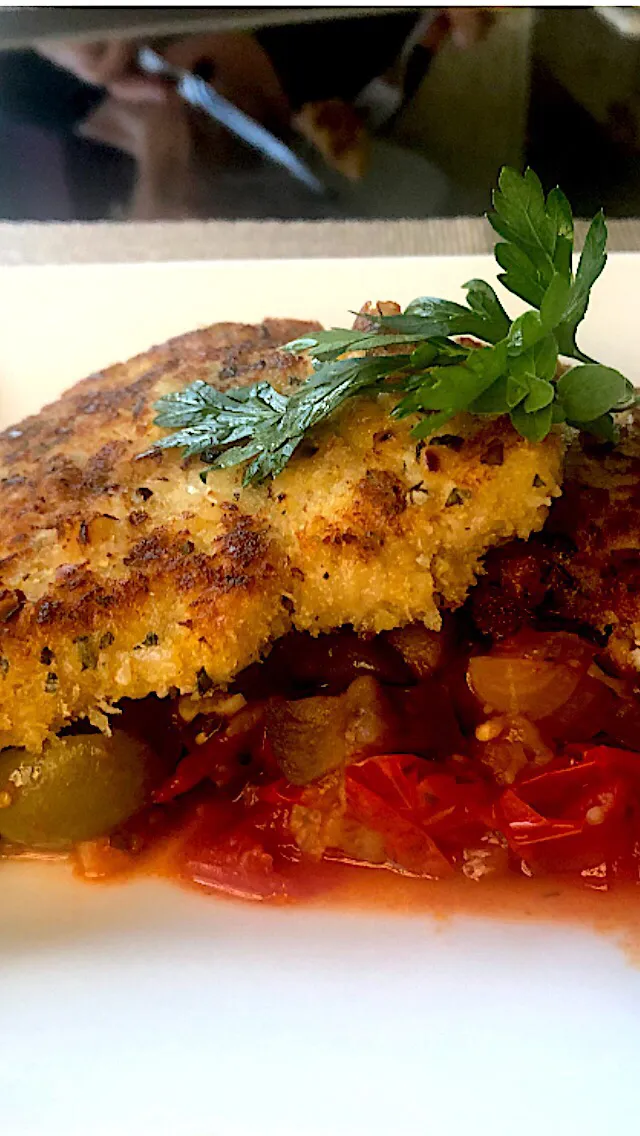 Veal Scallopini over Capanata|Christine pavelkaさん