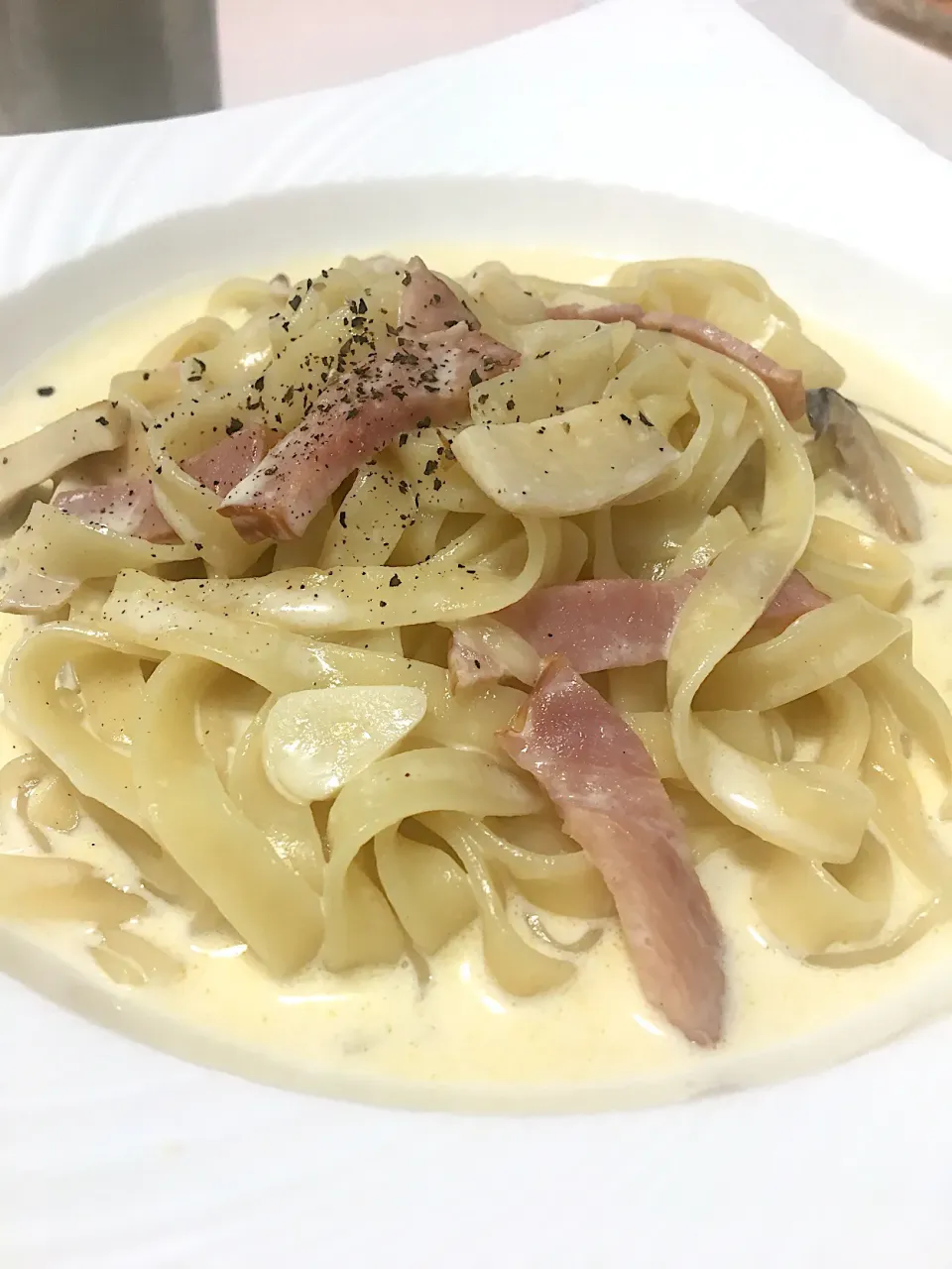 〜本日の晩御飯 クリームパスタ〜2019.9.19|yuuさん