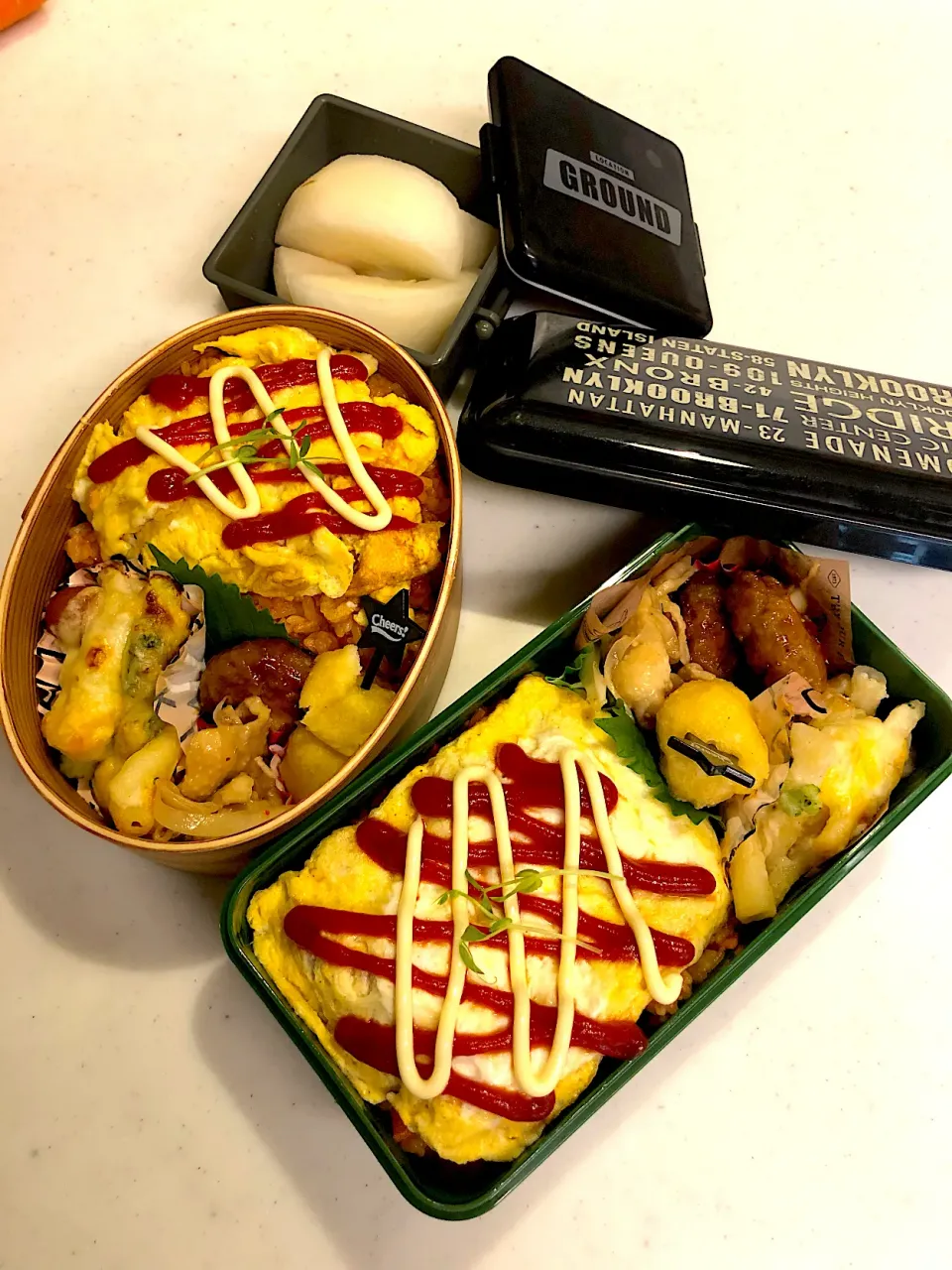 Snapdishの料理写真:旦那＆長男弁当🍱|naaaaaaa♡さん