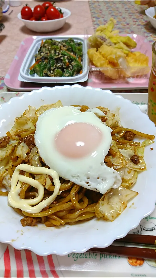 実家で焼きそば🎵|しまだ ちえこさん