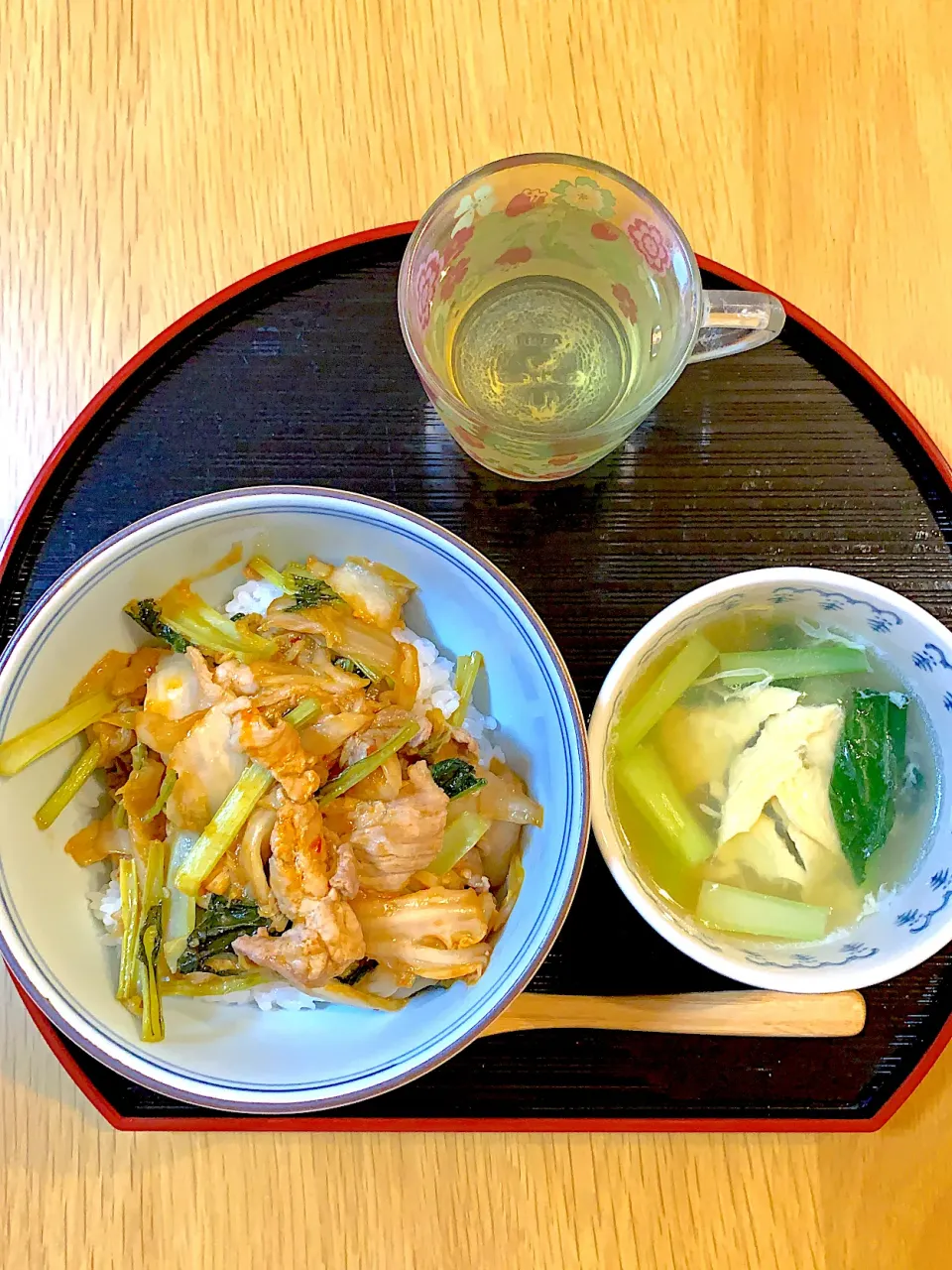 豚キムチ丼で晩御飯|Mikaさん