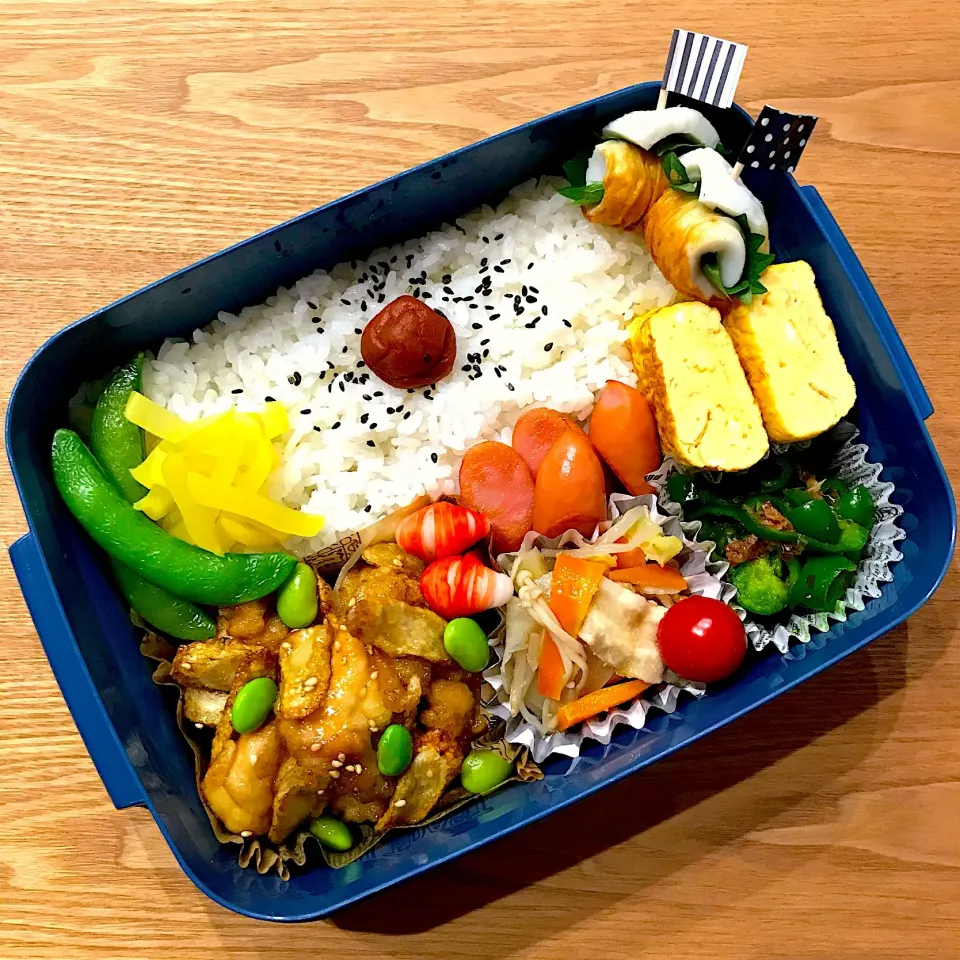 チキンチキンごぼう弁当🍱|ちぃさん