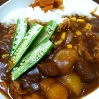 Snapdishの料理写真:😊余り物カレーライス😊|shi－manさん