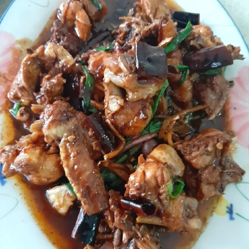 🍽 ayam kampung wth ginger + dry chilies|ģřãçîöůşさん