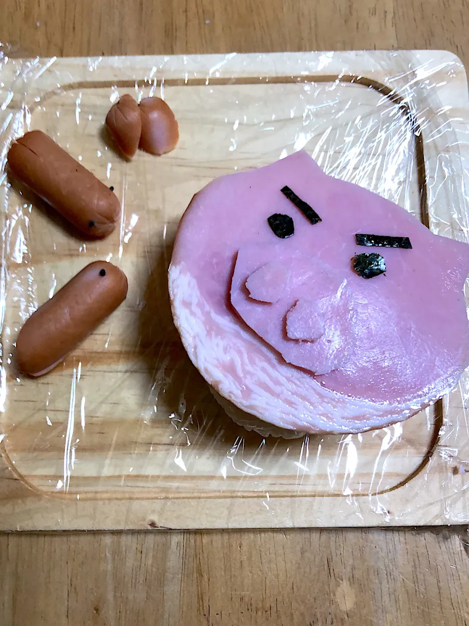 Snapdishの料理写真:ぶりぶりざえもん⁉️ ハム⁉️🤣|Nobuさん