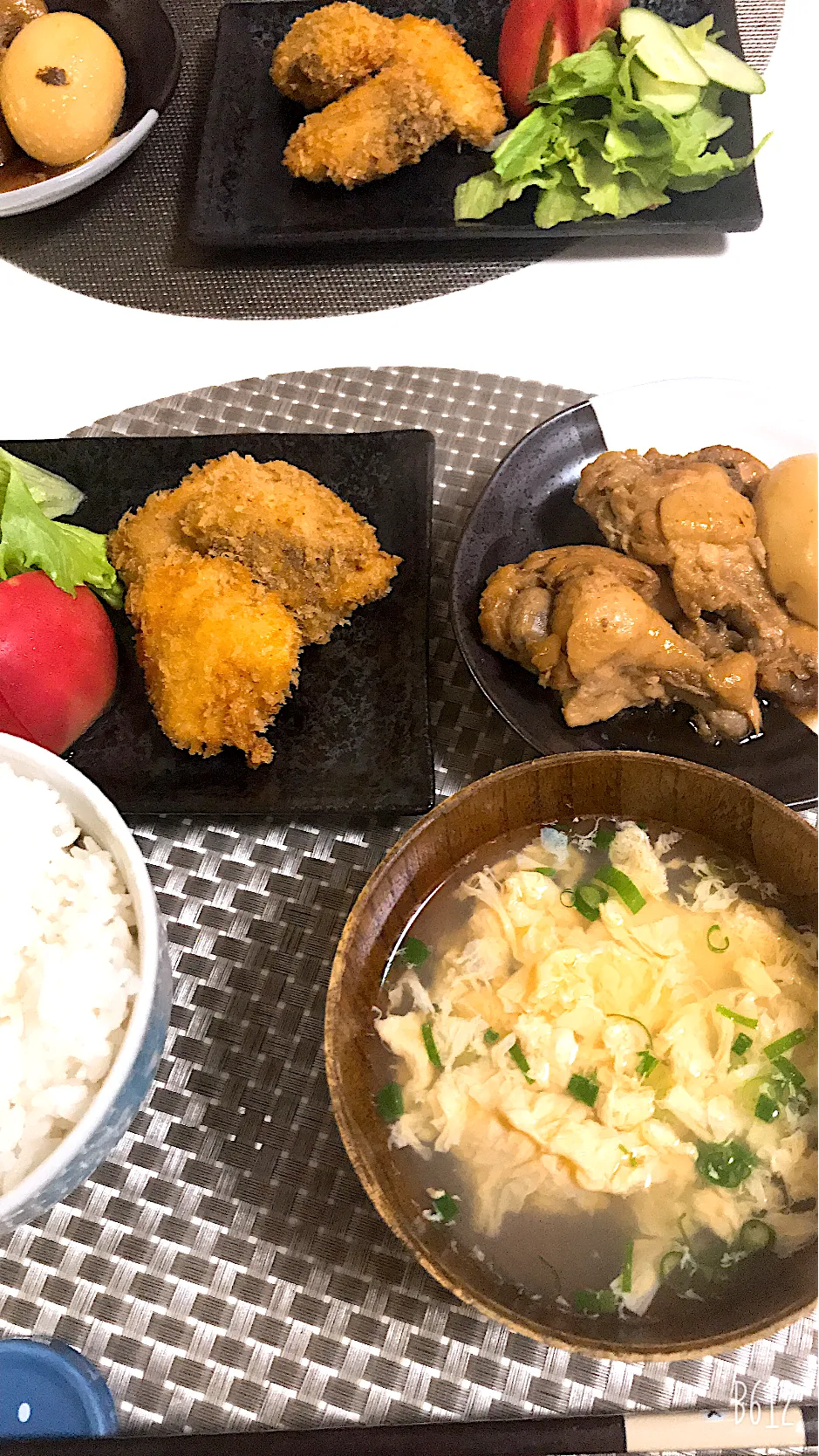 今日の晩御飯🤩白身魚のフライと手羽元の煮物😋|ゆきさん