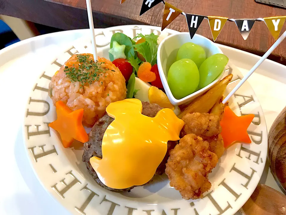 Snapdishの料理写真:バースデーお子様ランチ🍽|akanyeさん