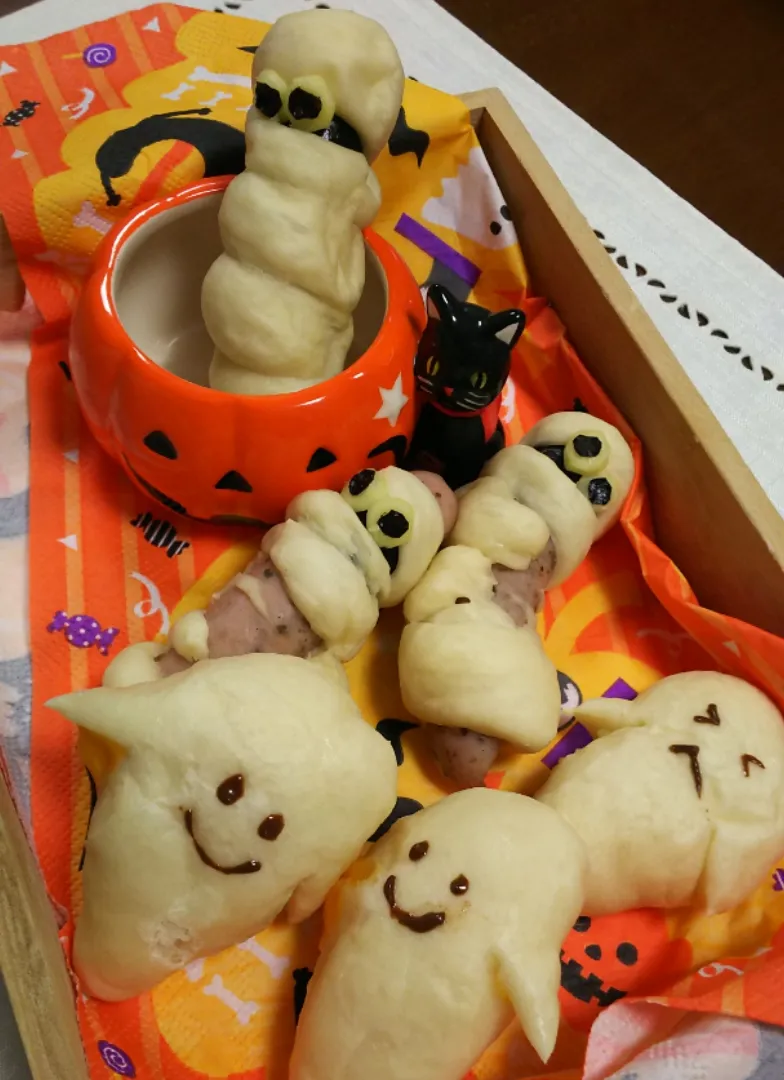 Snapdishの料理写真:ハロウィン🎃パン  ～試作～|Mihoさん