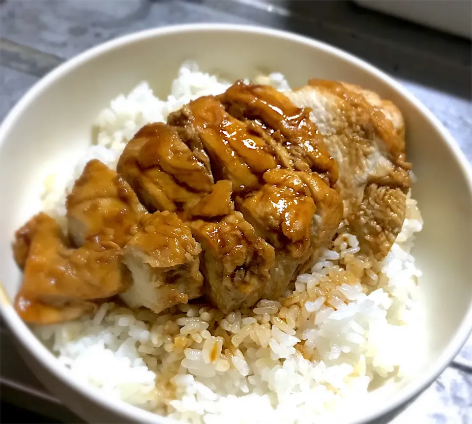 今夜は、鶏の照り焼き丼を頂きます😋👍|ギムレットさん