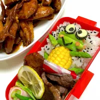 Snapdishの料理写真:ケロケロケロッピ弁当|kuroさん