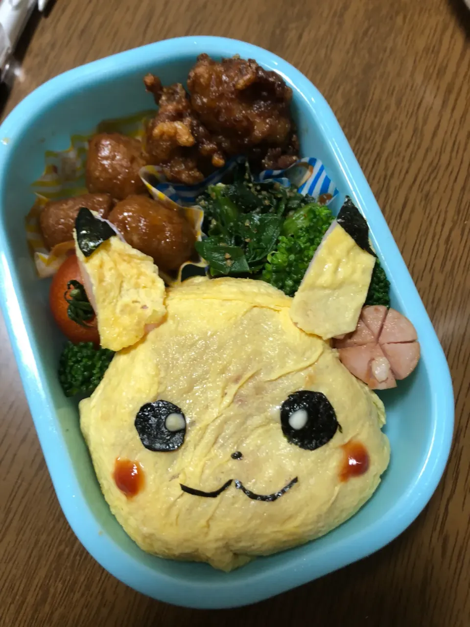 ピカチュウ   オムライス弁当|腹ペコアオイムシさん