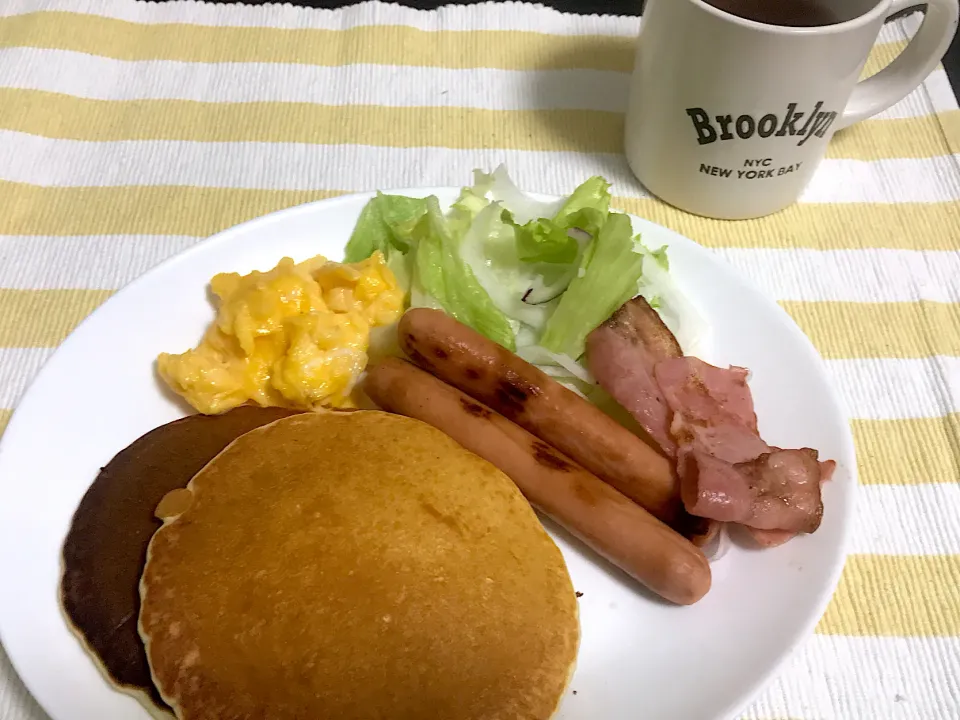 Snapdishの料理写真:モーニングパンケーキ|Tak@さん