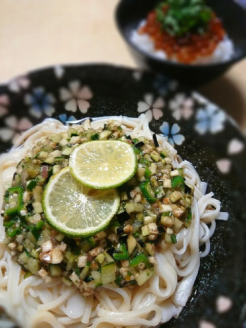 「だし」かけ稲庭饂飩|まめねこママさん