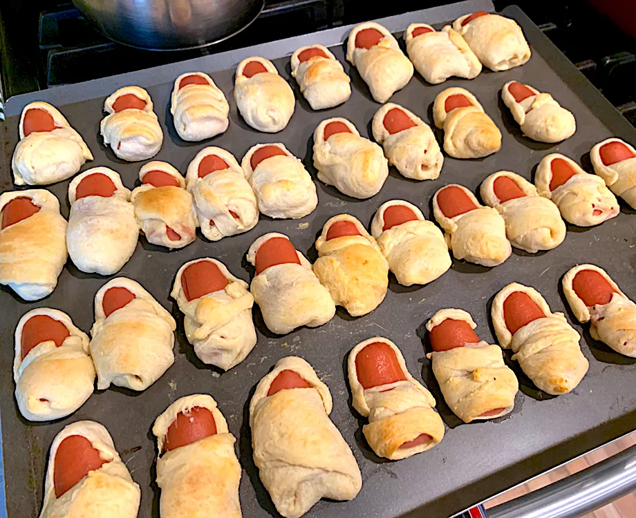 Baby hotdog in a blanket for baby shower party|🌺IAnneさん