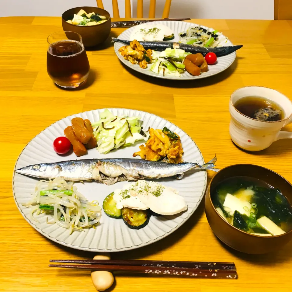 Snapdishの料理写真:秋刀魚の塩焼き|りりさん