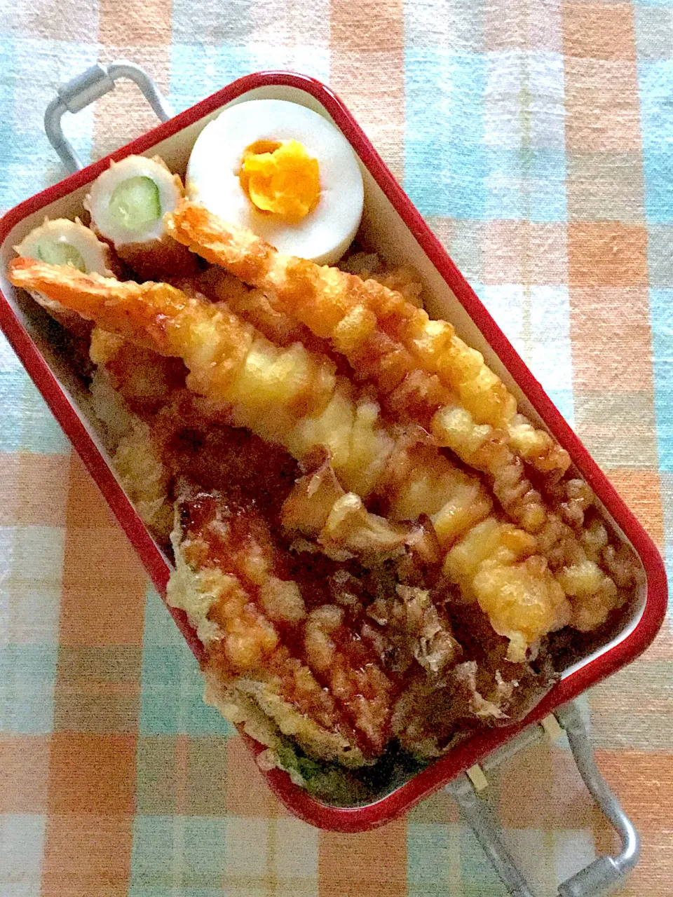 Snapdishの料理写真:長女の中学弁当  天丼|yukoさん