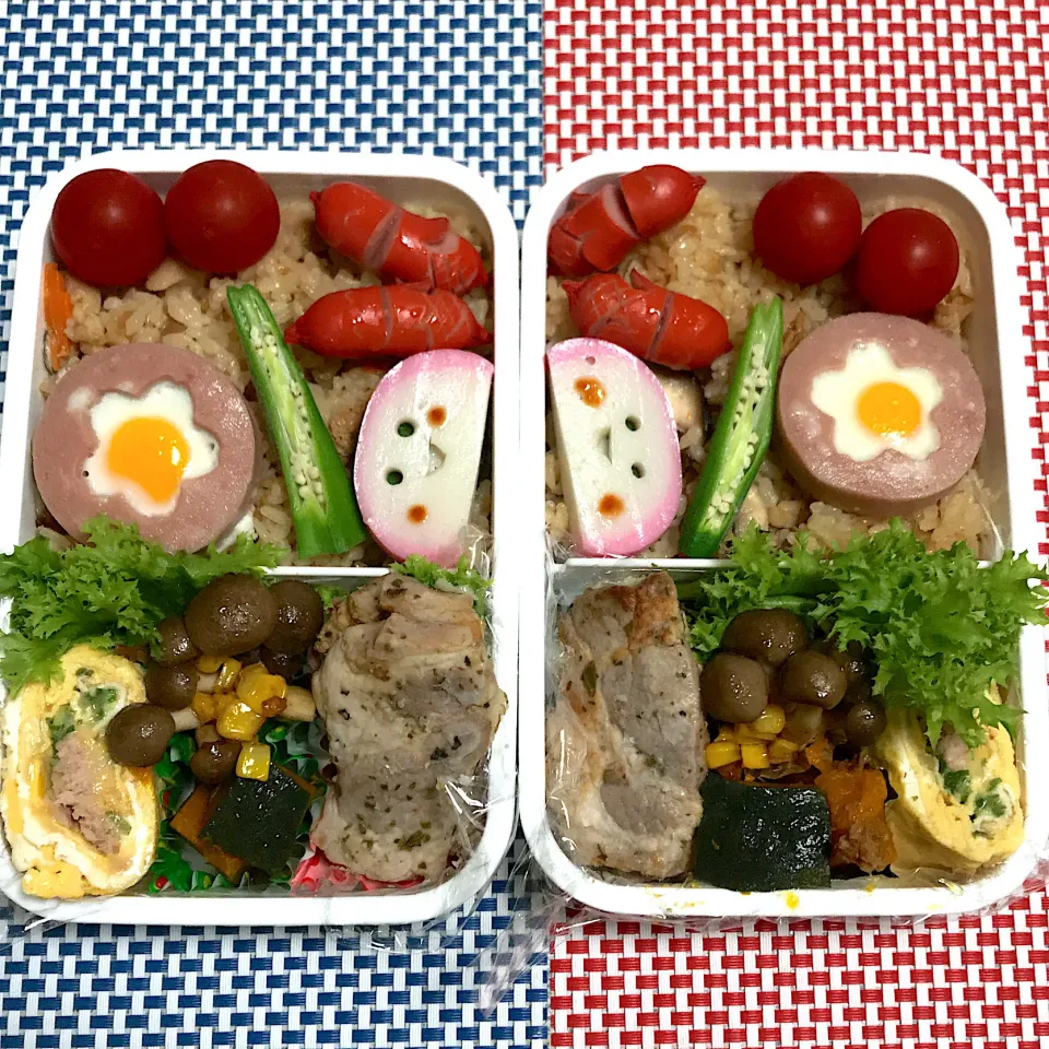 Snapdishの料理写真:2019年9月24日 ムスコ＆オレ弁当♪|クッキングおやぢさん