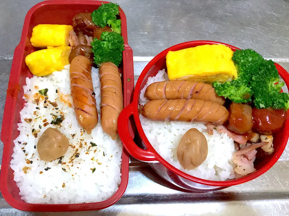 2人分今日のお弁当♪|こーやさん