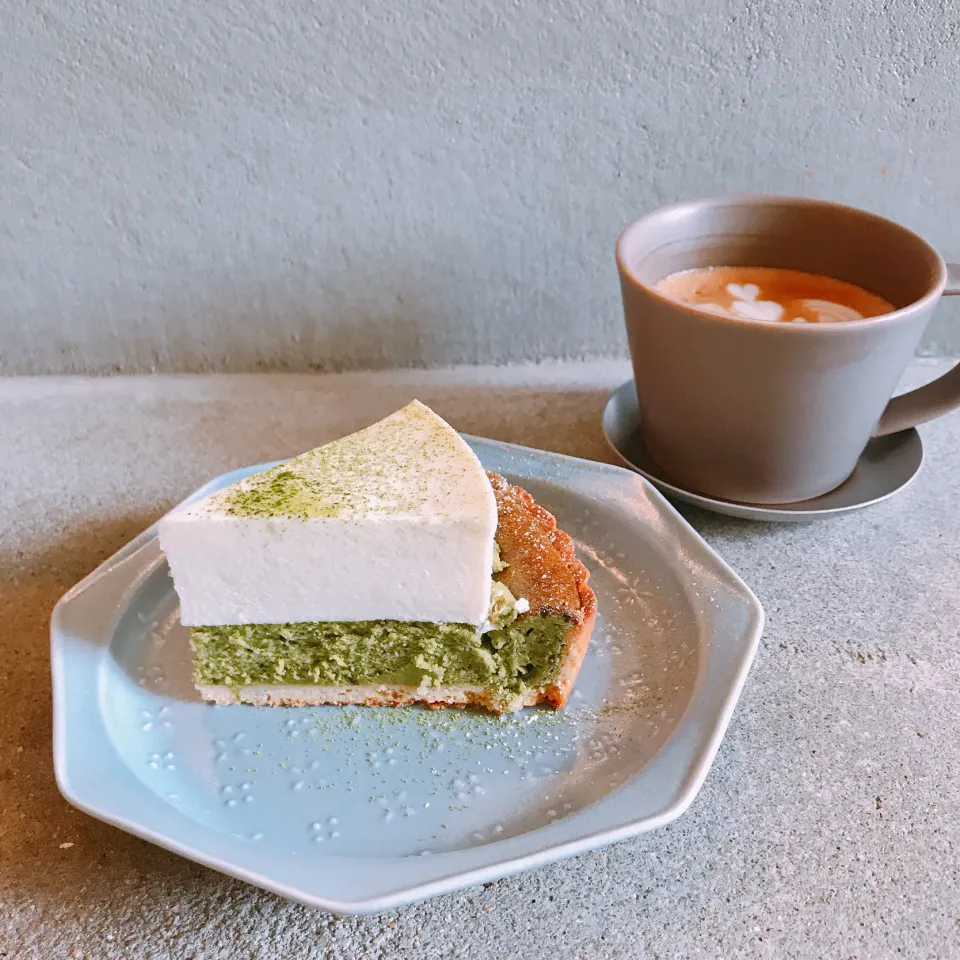 抹茶のダブルチーズケーキ☕︎|ちゃみこさん