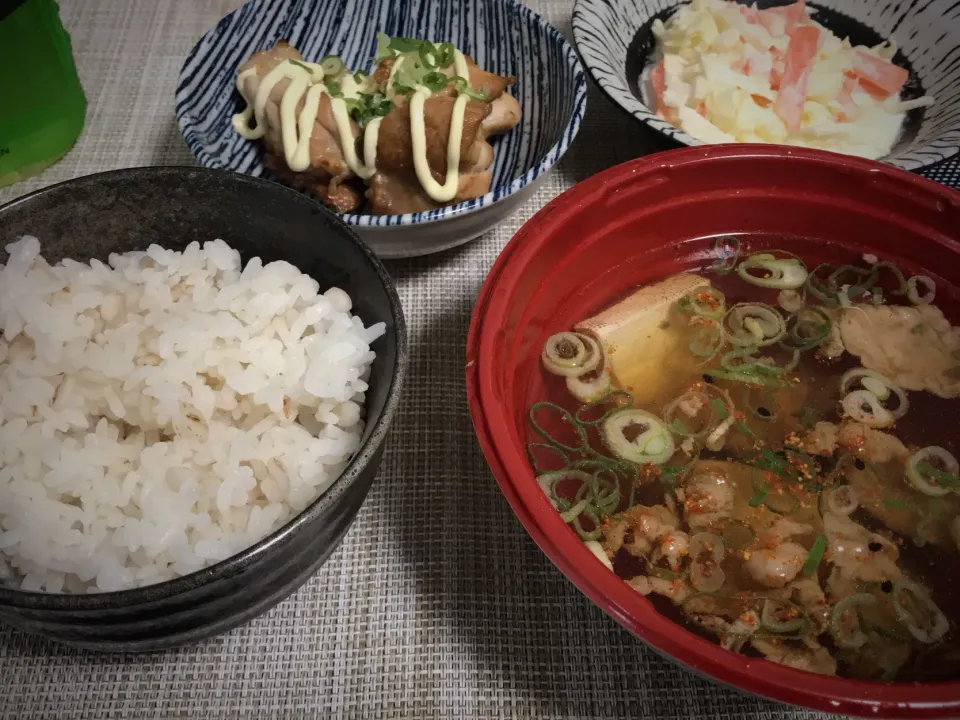 Snapdishの料理写真:てりチキと肉吸い定食|Tak@さん