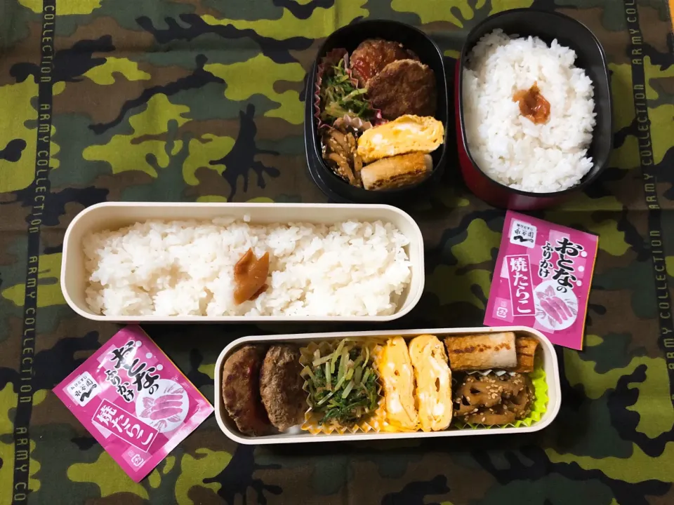 Snapdishの料理写真:2019/09/24(火) 夫弁当&娘弁当🎵|kiyominさん