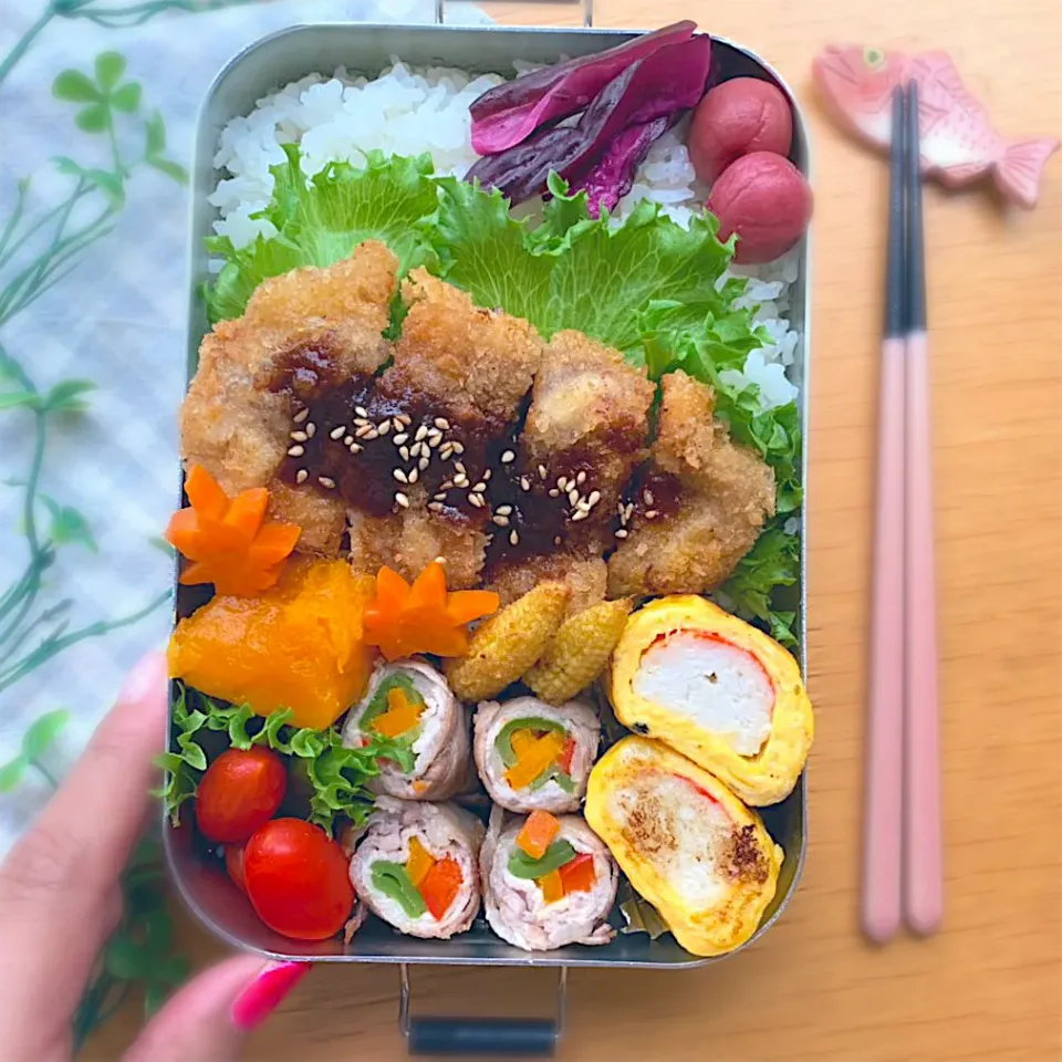 #トンカツ弁当|さえちゃんさん