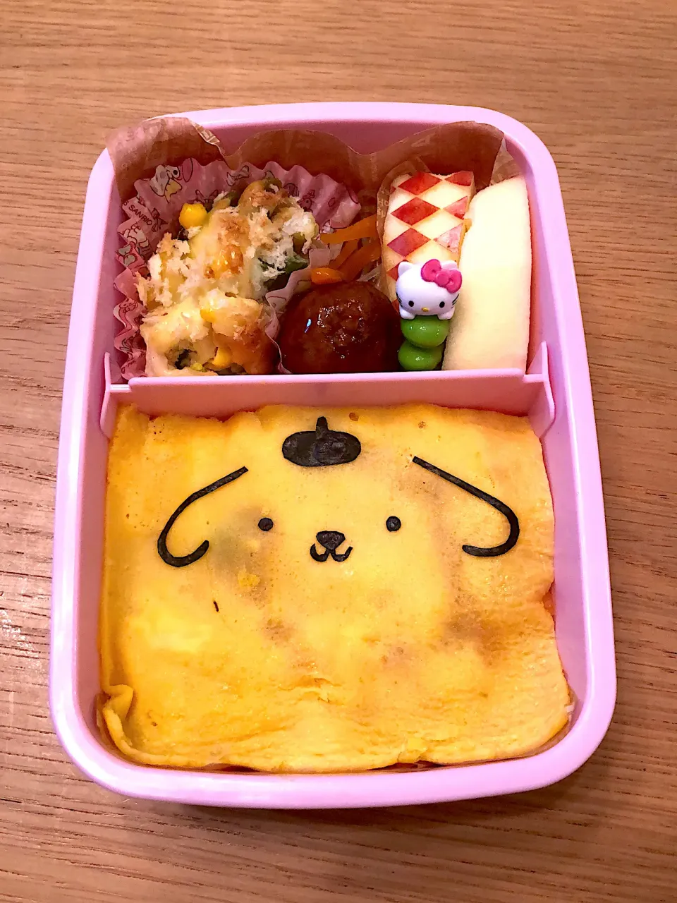 ポムポムプリンオムライス弁当☆|はるmamaさん