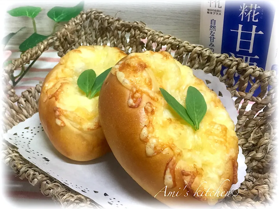 糀甘酒入り💓３種のチーズパン😊🧀|あみさん