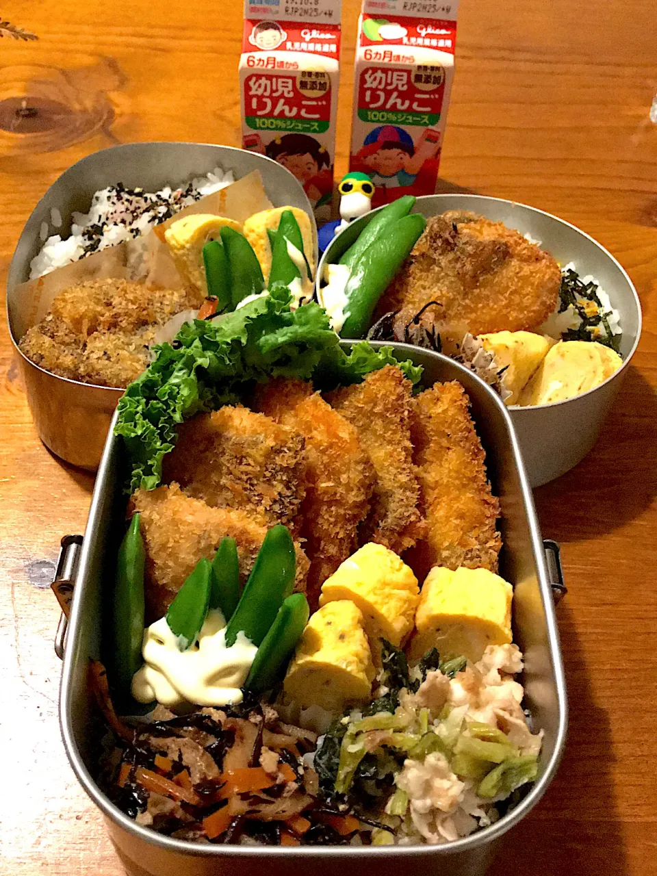 今日の男子女子弁当🍱鮭フライ弁当🐟|サダさん