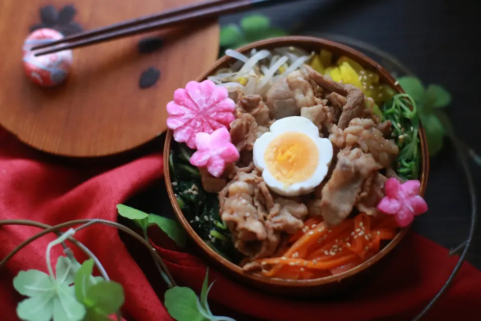 Snapdishの料理写真:作り置きで楽ちん♫なビビンバ弁当|ゆいか＊さくママさん