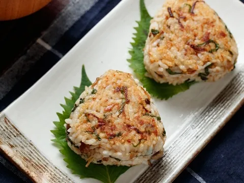 なめたけとツナと青じその焼きおにぎり|ヤマサ醤油公式アカウントさん