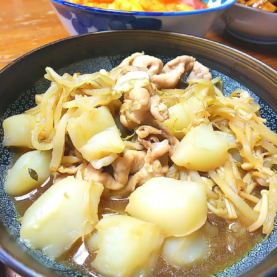 めんつゆ最強！豚肉の炒め煮|おっきい大学生さん