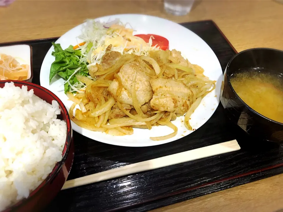 しょうが焼き定食 ¥500|Blue Moon Caféさん