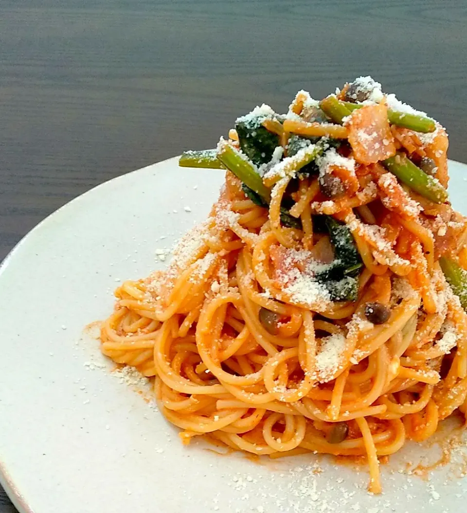 ケチャップ＆卵のナポリタン🍝|じょうさん