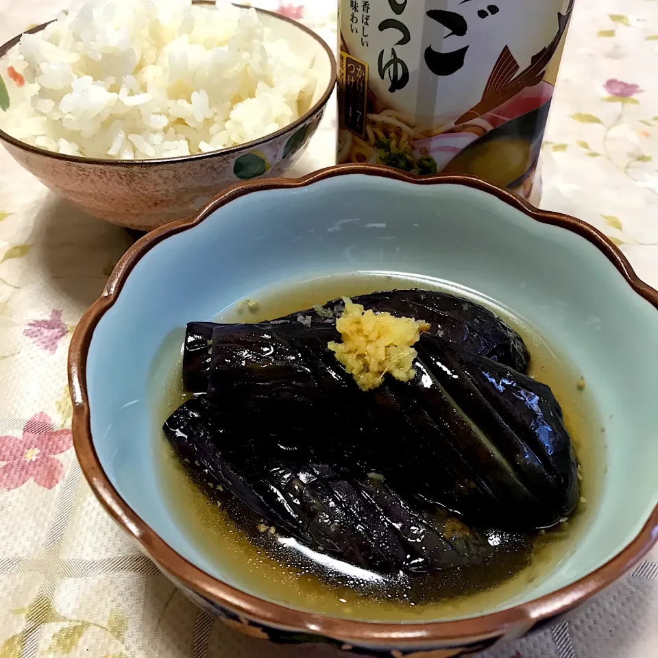 アゴ出汁つゆで茄子の煮浸し❤|つるひめさん