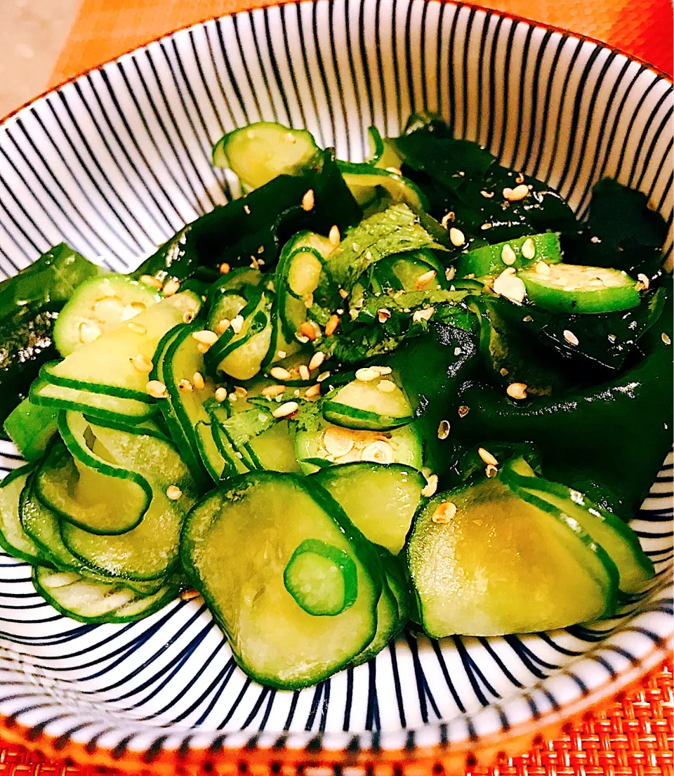 簡単　胡瓜と若芽酢の物|mさん