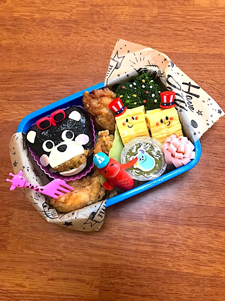 パッカンおにぎりくまちゃん弁当♡|かなさん