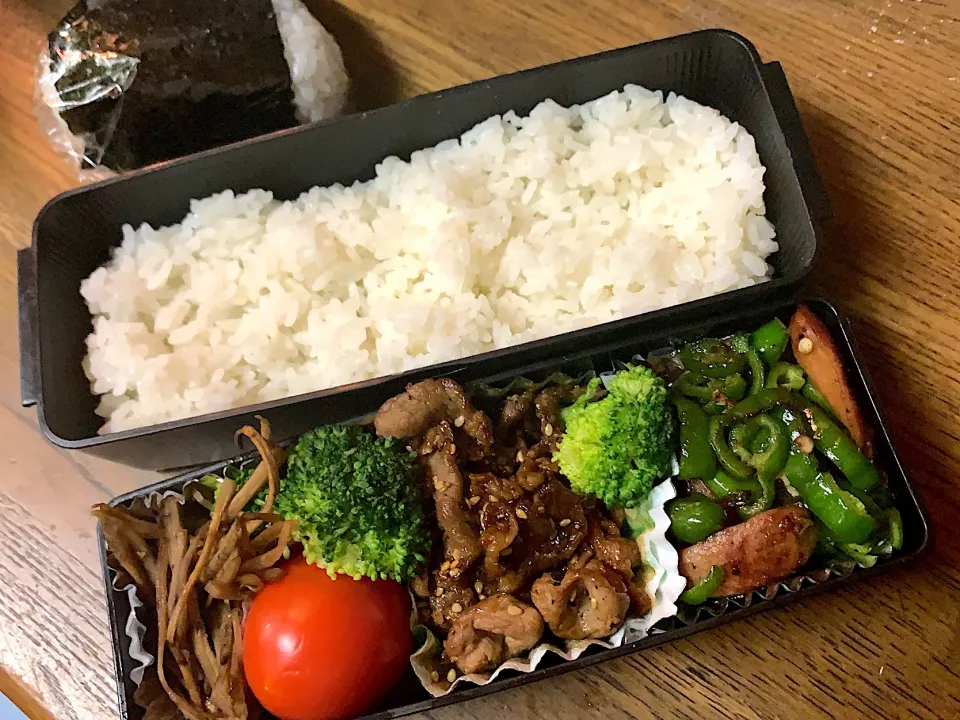 高校生男子弁当|白さくさん