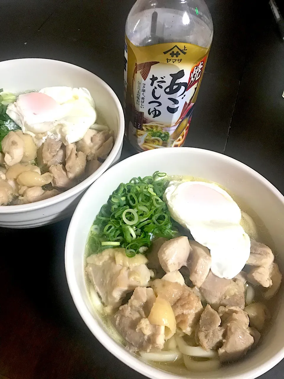 焼あごだしつゆの鶏肉うどん|mikkoroさん